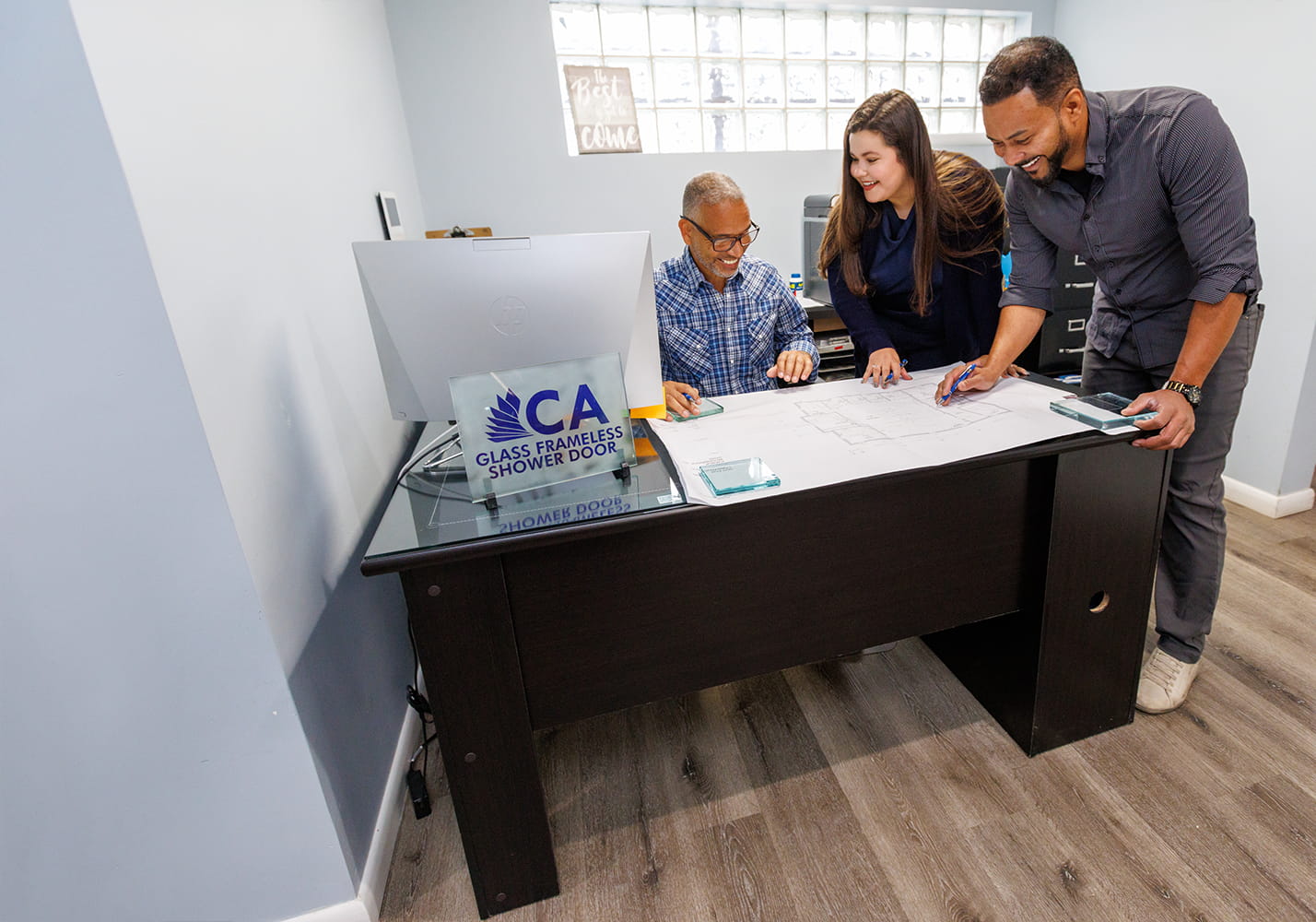 CA Glass design and engineering team in Morristown, New Jersey, specializing in custom glass fabrication and installation