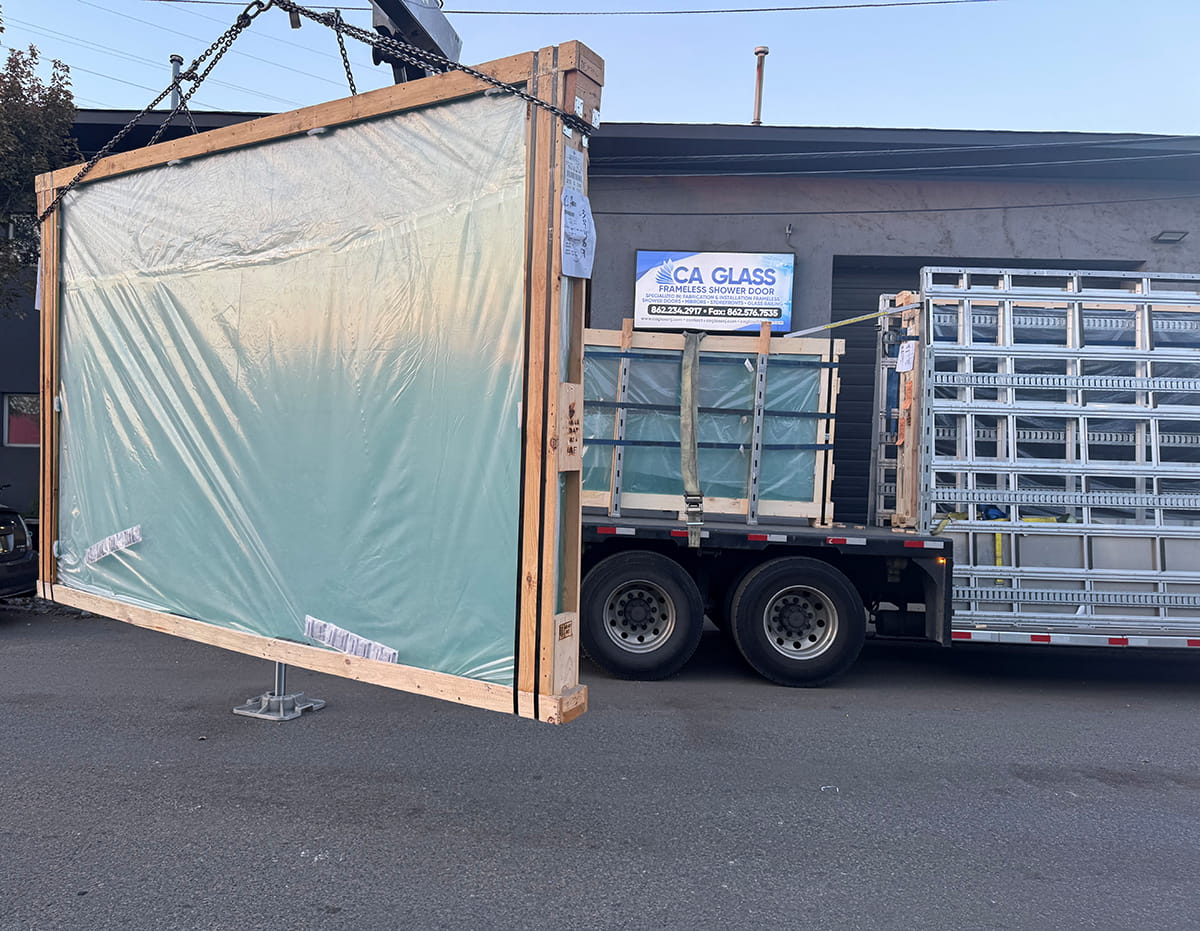 CA Glass frameless shower installation and installation of custom glass solutions in New Jersey