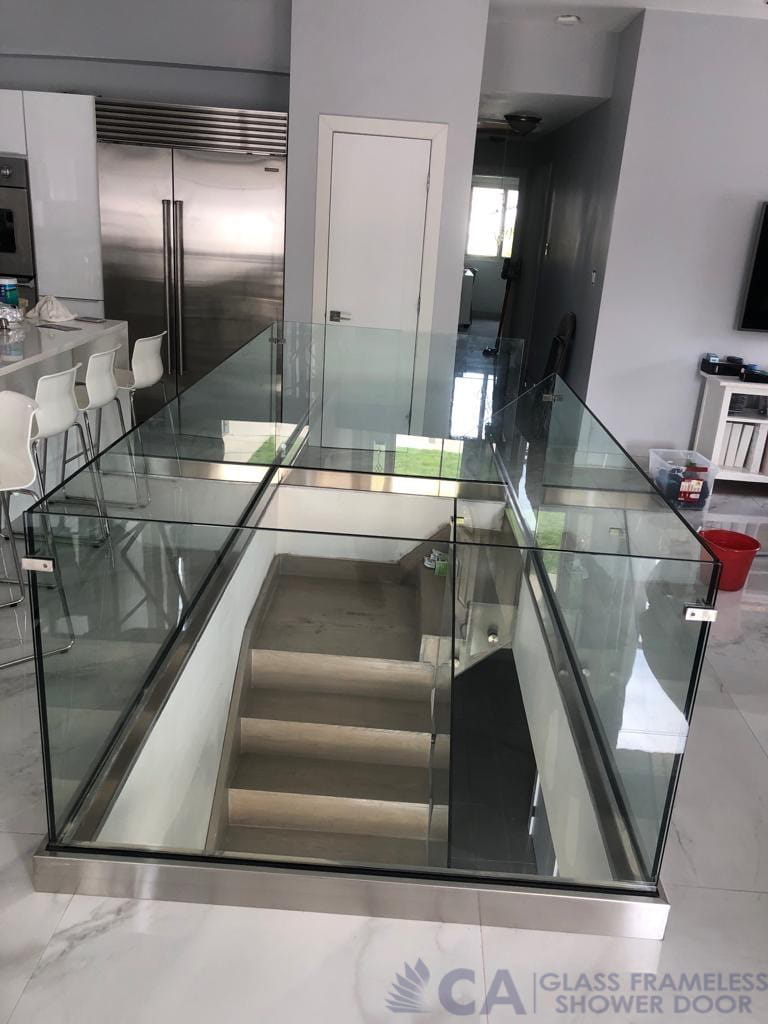 Custom Glass Railings NJ | Shoe Base, Post & Standoff Systems - CA Glass
