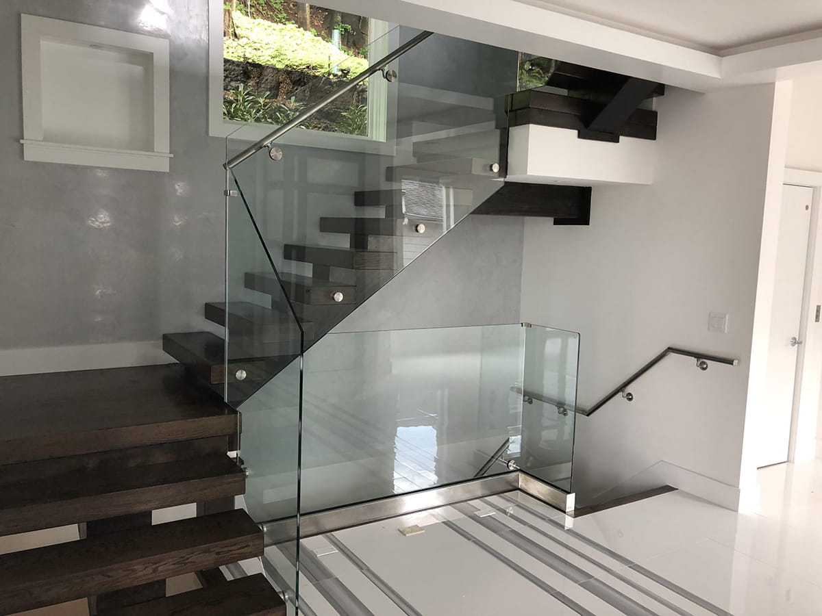 Custom Glass Railings NJ | Shoe Base, Post & Standoff Systems - CA Glass