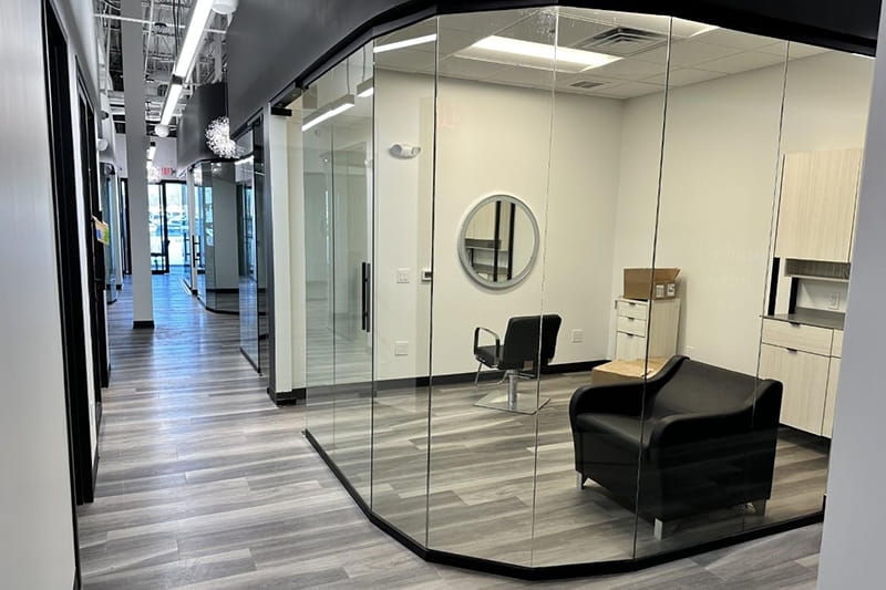 Sleek Wall Dividers Using Glass Partitions by CA Glass