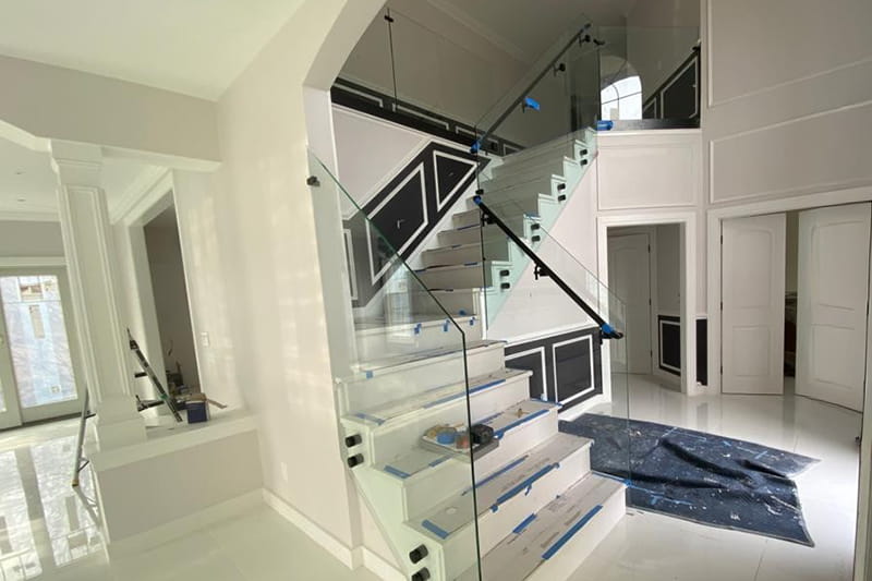 Glass Railings for Stairs by CA Glass