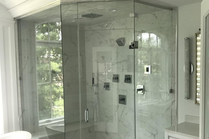 Sliding Glass Shower Door by CA Glass